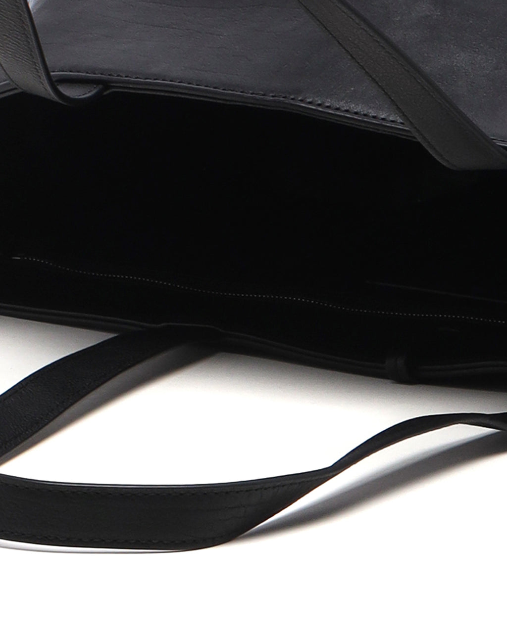 Leather punch tote bag