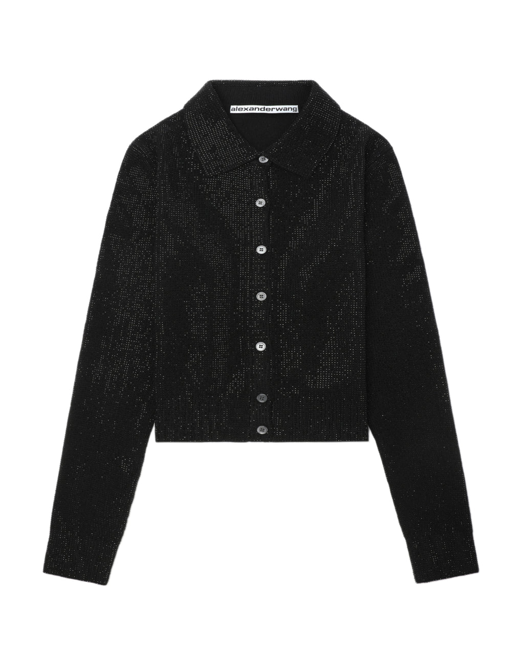 Beaded hotfix cropped cardigan