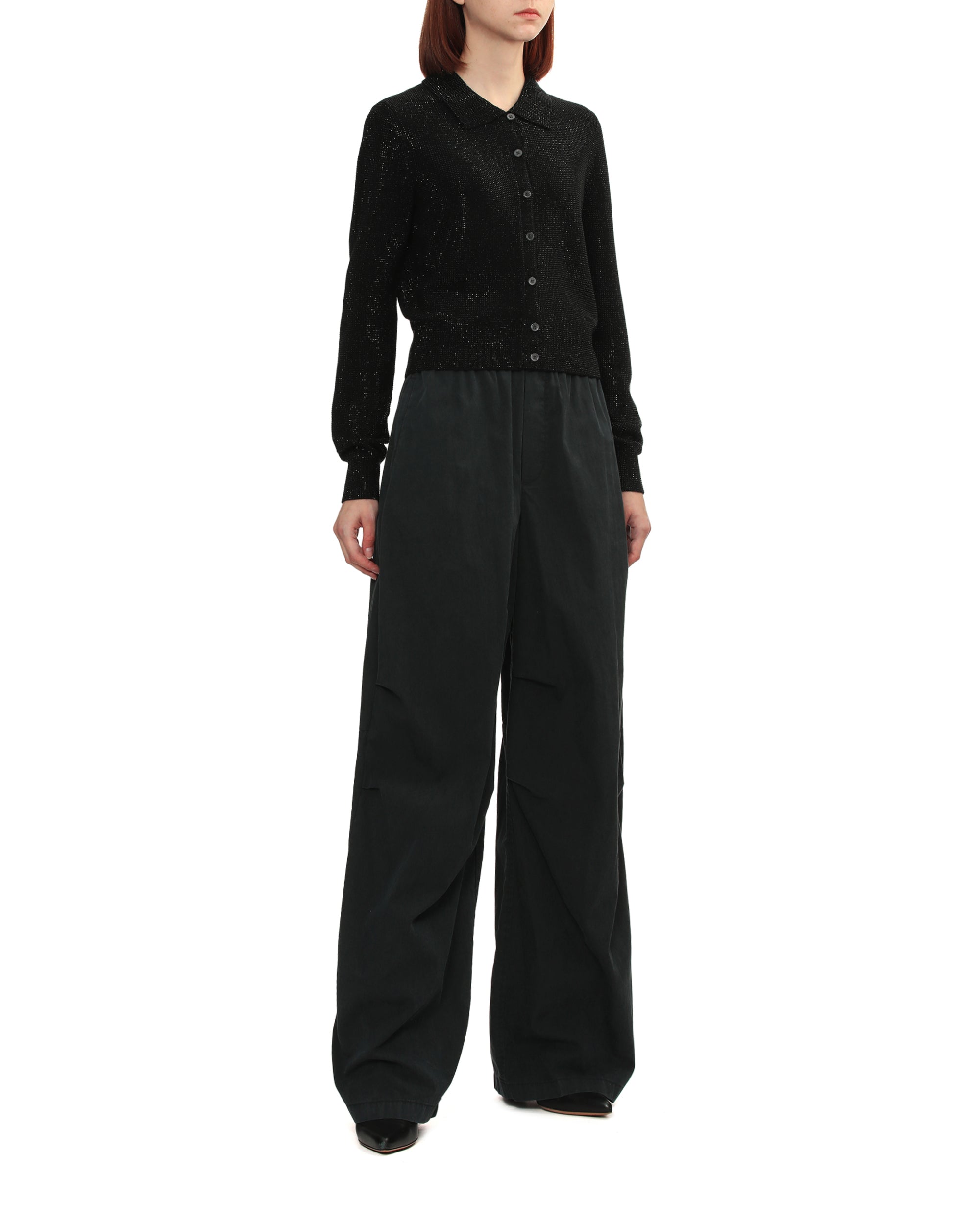 Beaded hotfix cropped cardigan