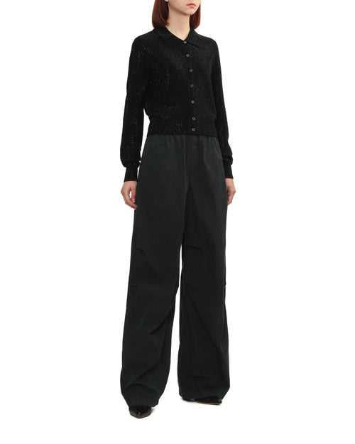 Beaded hotfix cropped cardigan