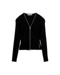 Zip-up cardigan