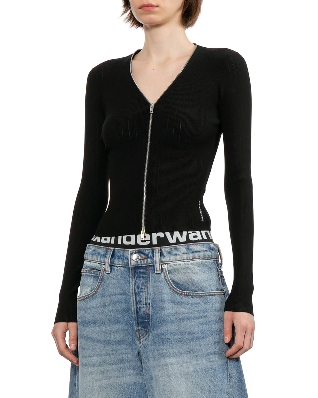 Zip-up cardigan
