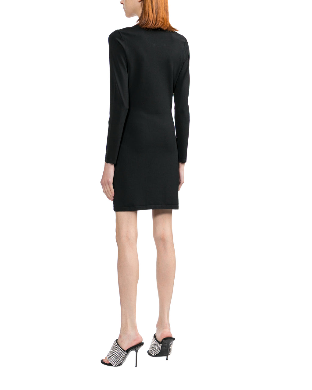 Metal logo mini dress
