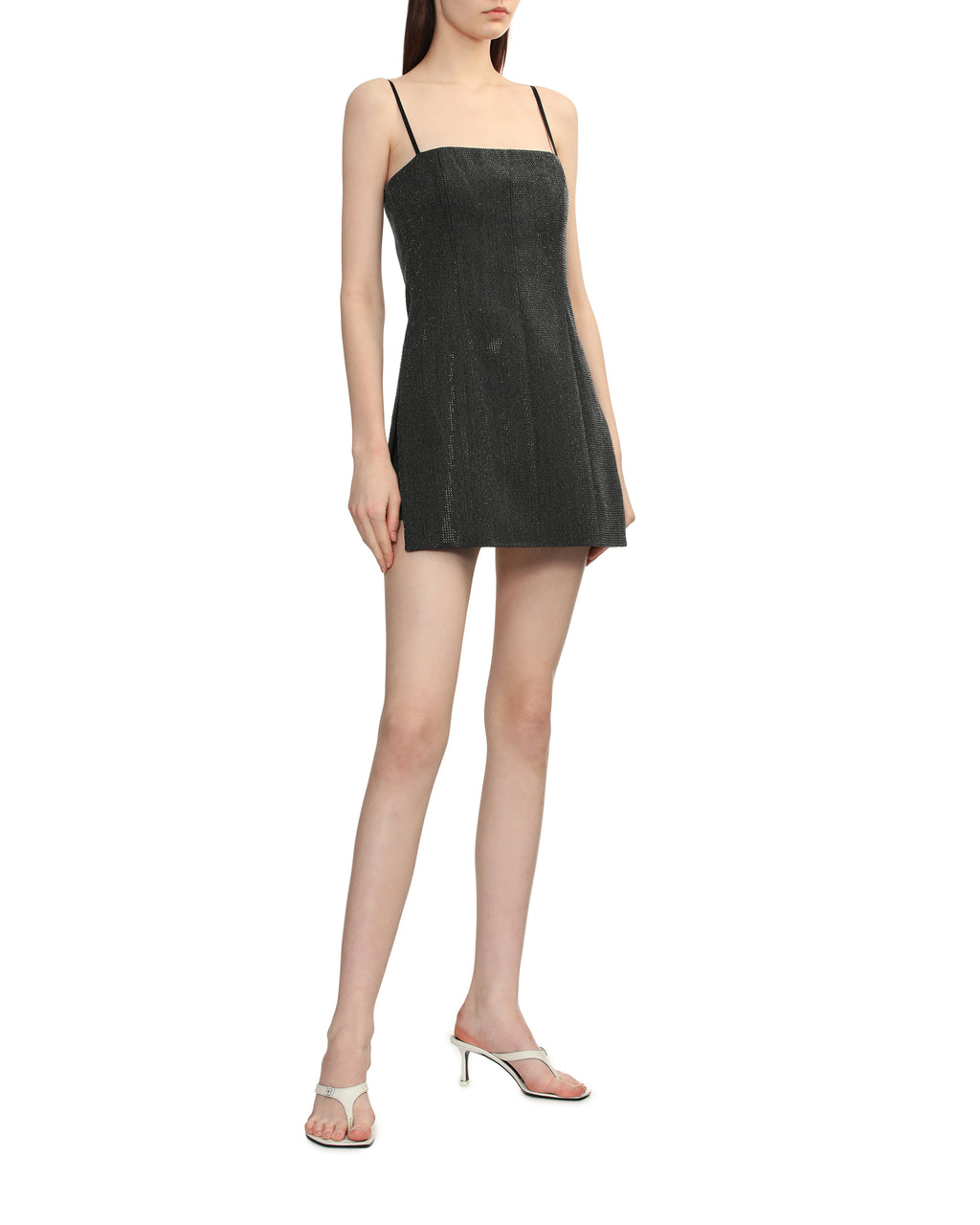 Crystal hotfix mini dress