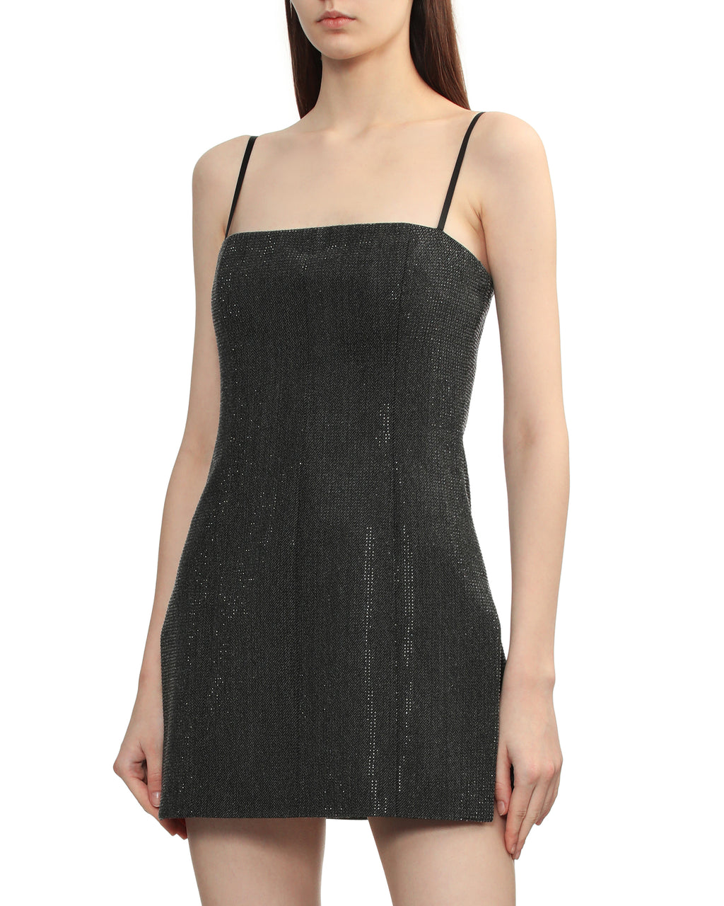 Crystal hotfix mini dress