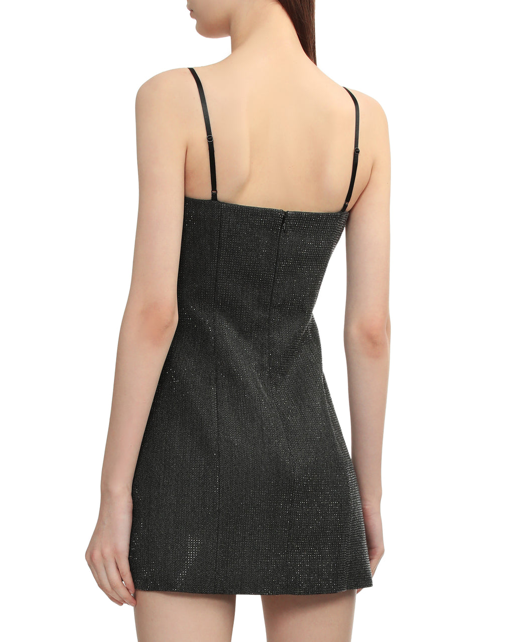 Crystal hotfix mini dress