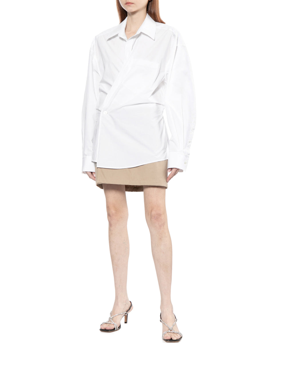 Pre-styled wrap mini dress