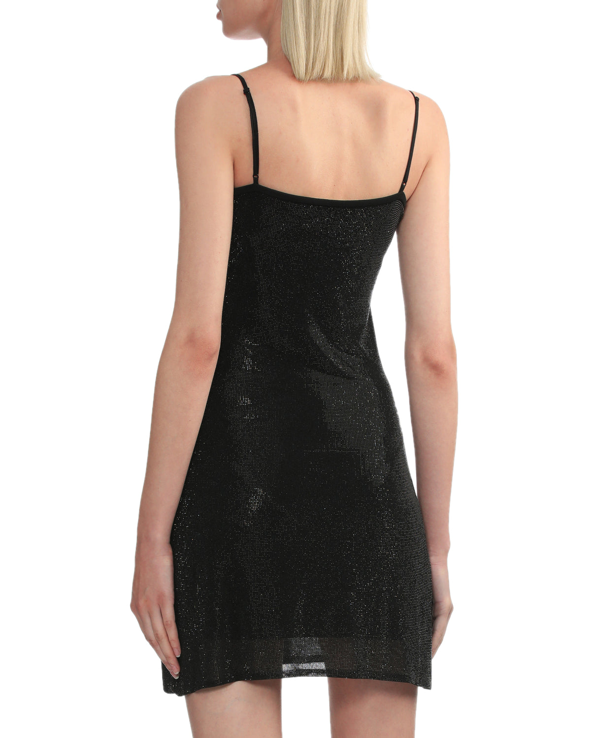 Crystal hotfix mini dress