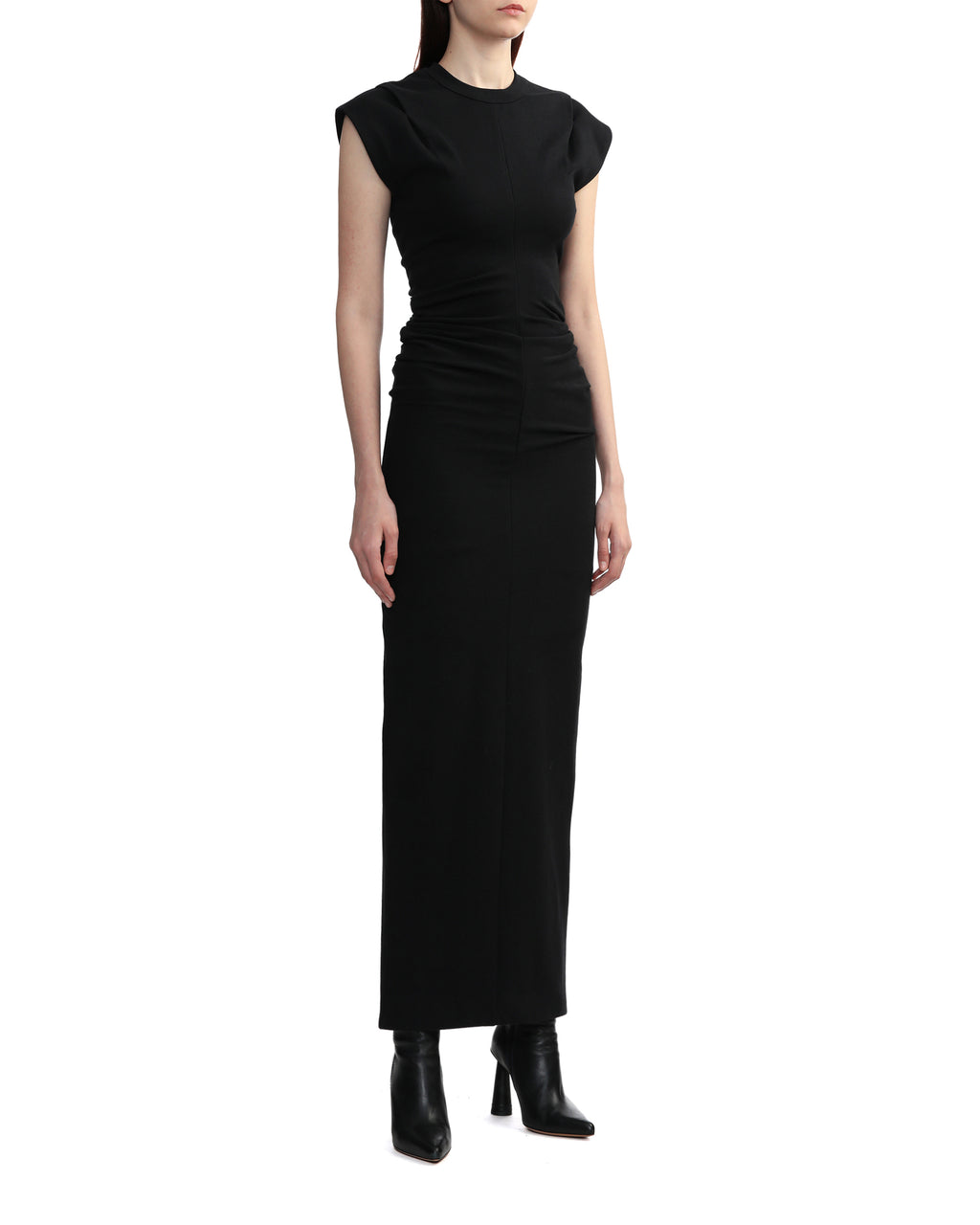 Ribbed jersey maxi dress