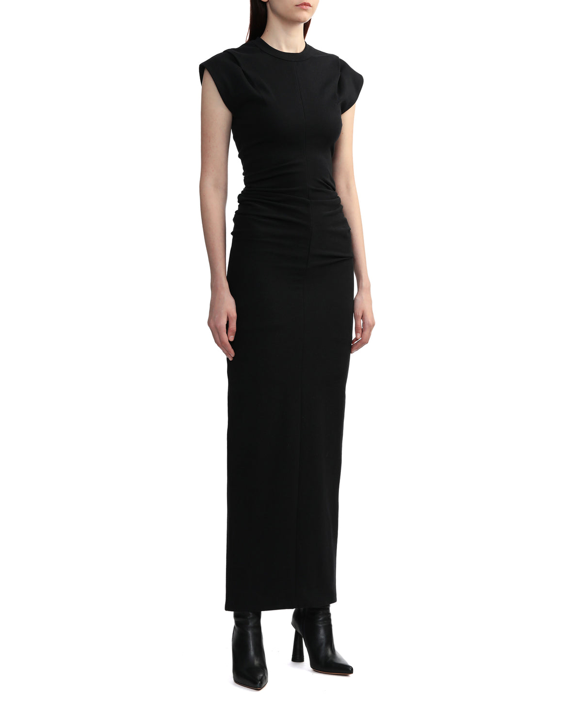 Ribbed jersey maxi dress