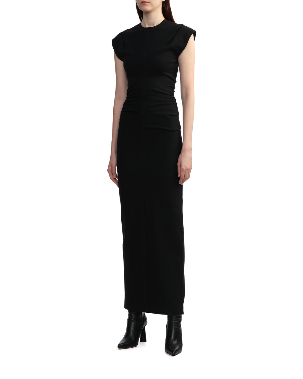 Ribbed jersey maxi dress