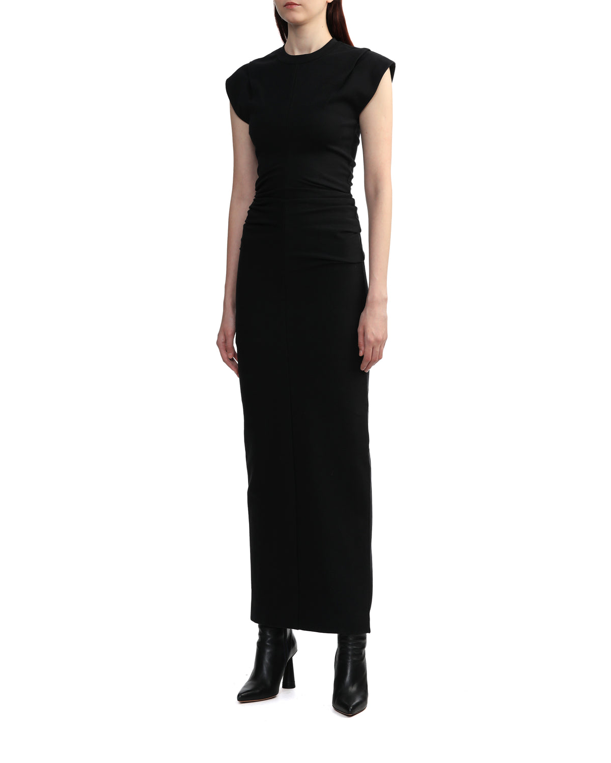 Ribbed jersey maxi dress