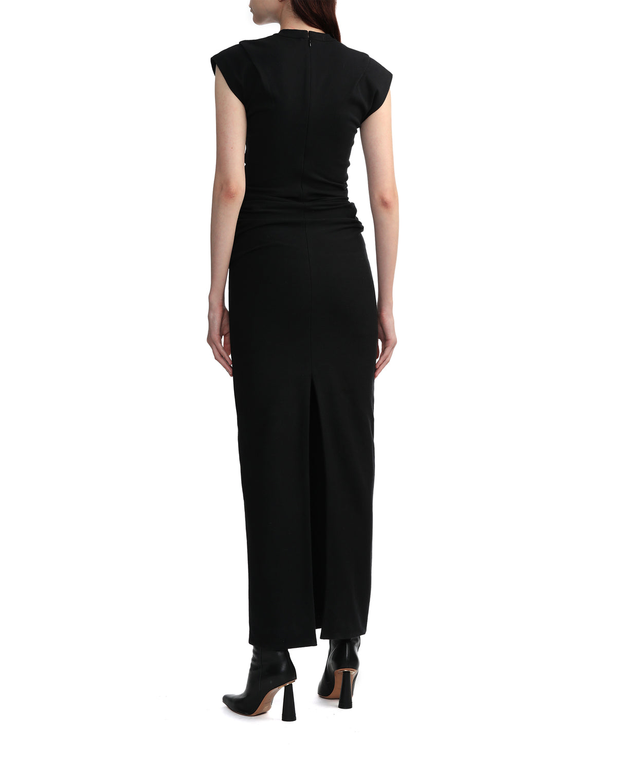 Ribbed jersey maxi dress