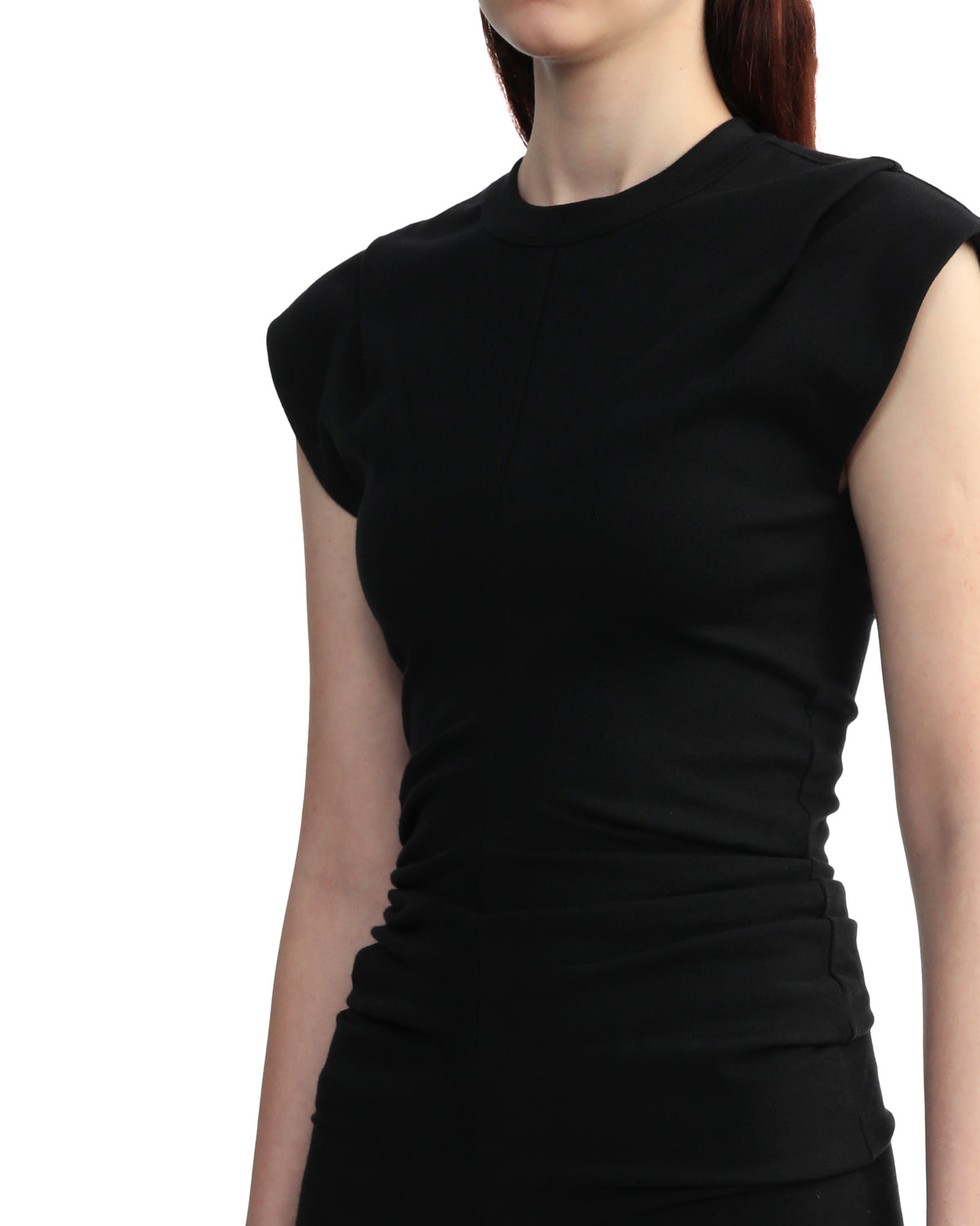 Ribbed jersey maxi dress