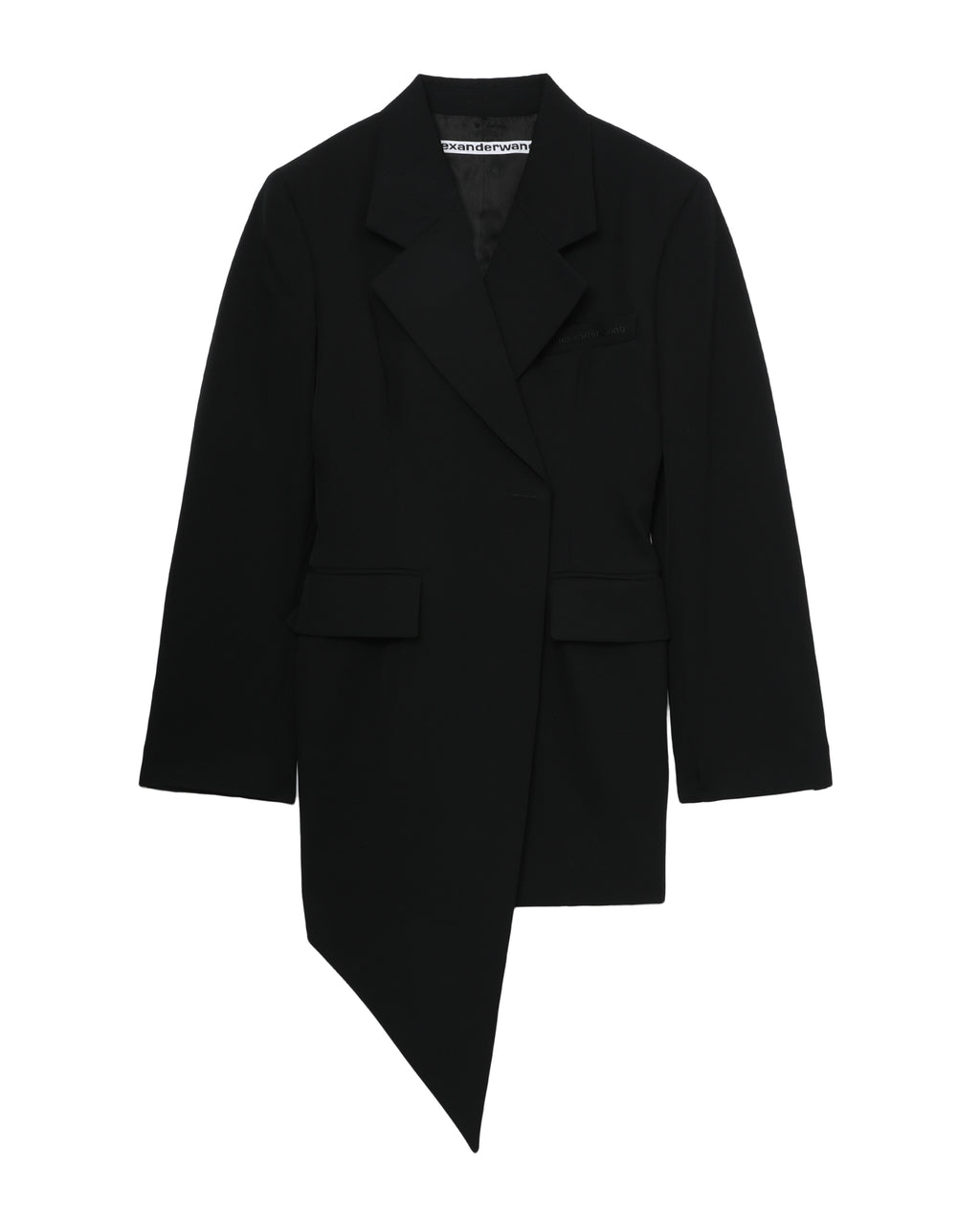 Asymmetric blazer mini dress