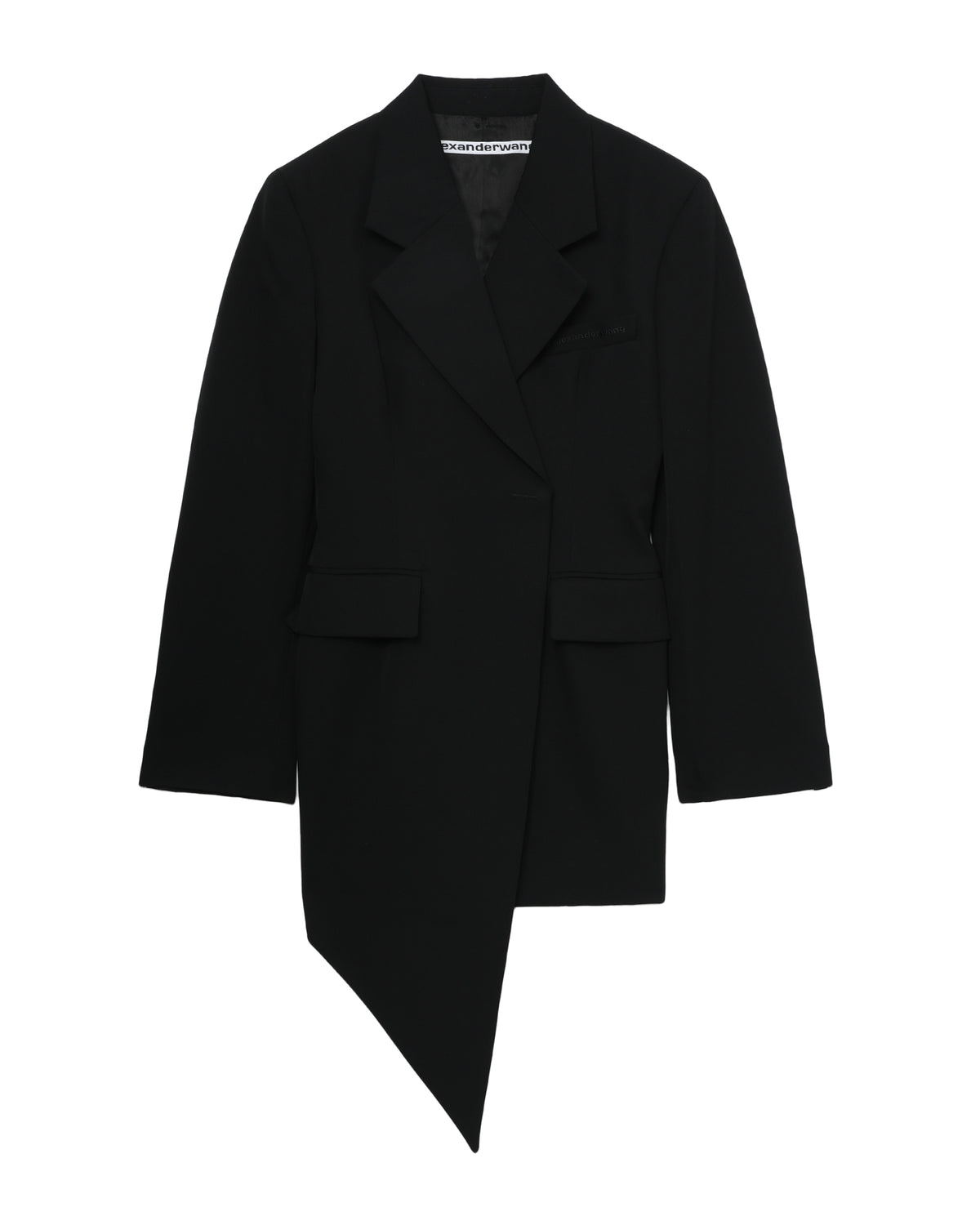 Asymmetric blazer mini dress