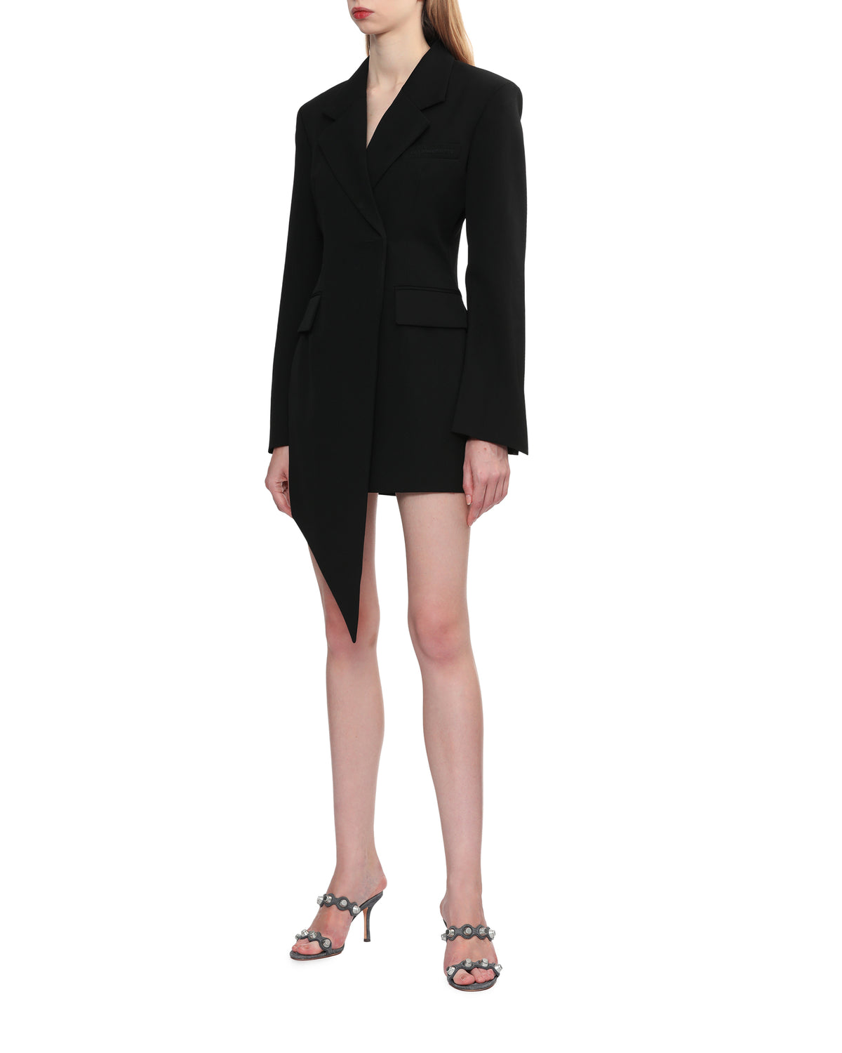 Asymmetric blazer mini dress