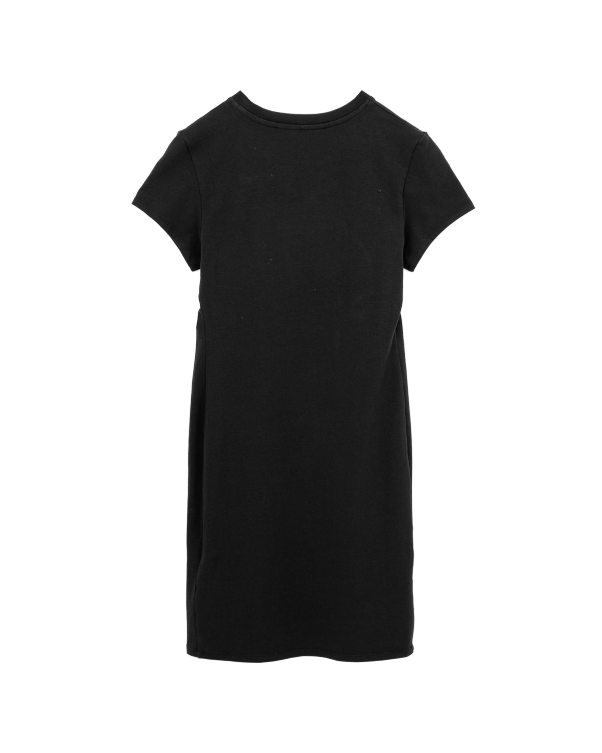 Logo fitted short sleeve mini dress
