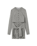 Pre-styled tied sleeve cardigan dress