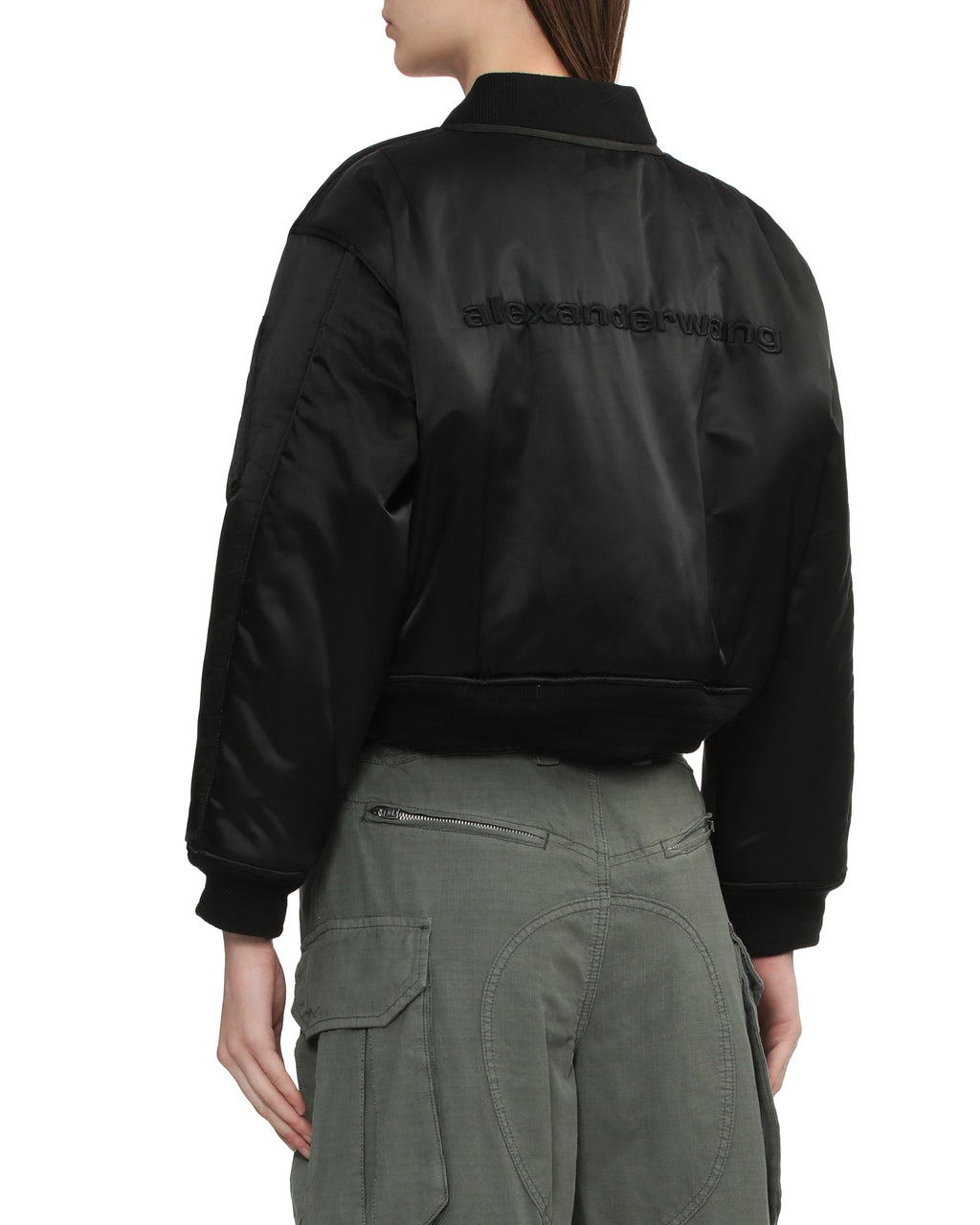 Cropped bomber jacket