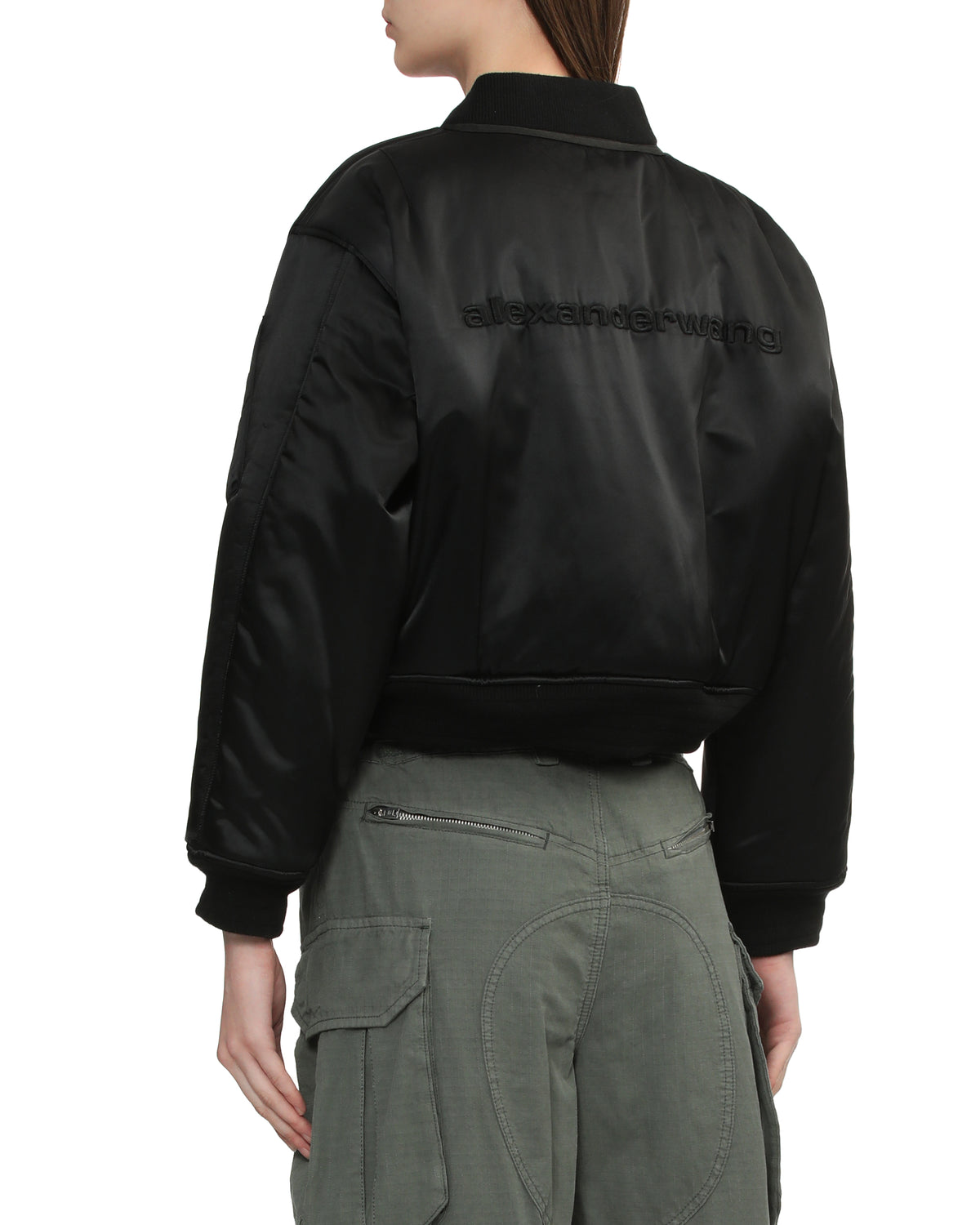 Cropped bomber jacket