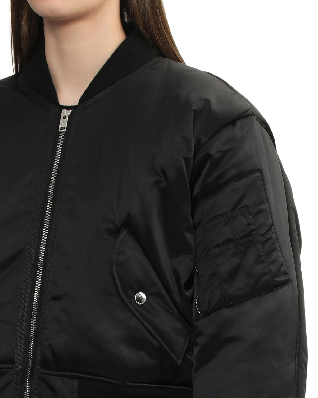 Cropped bomber jacket