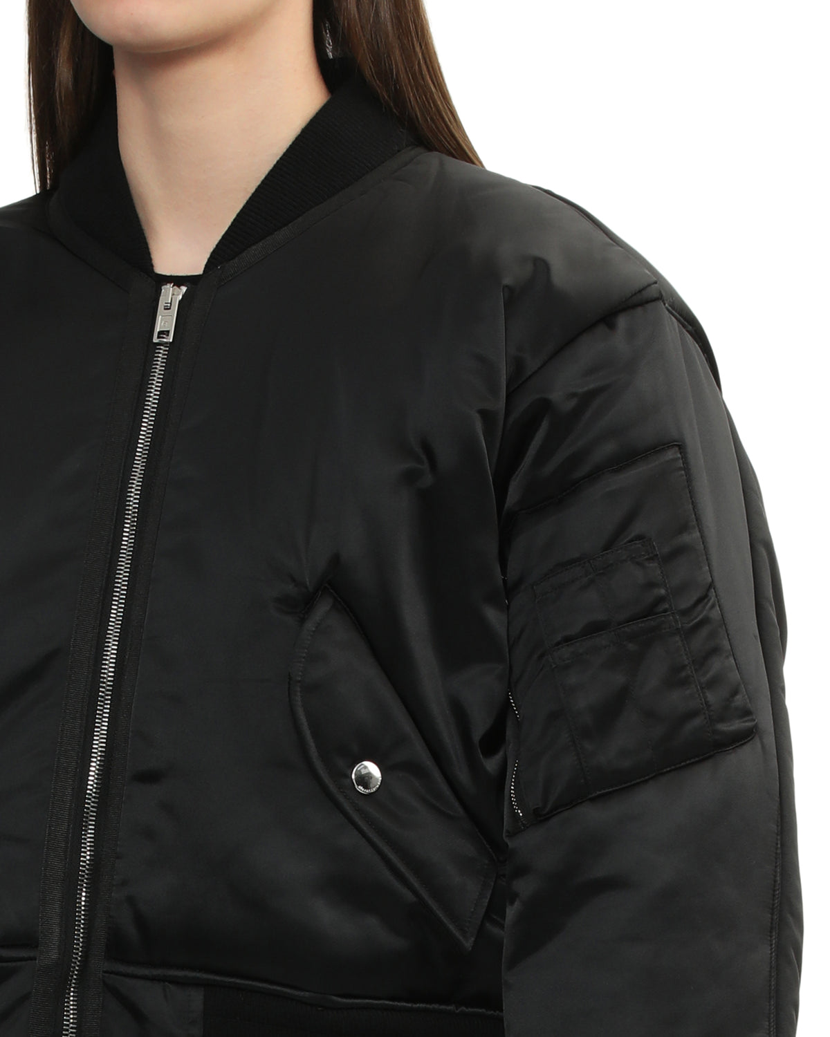 Cropped bomber jacket