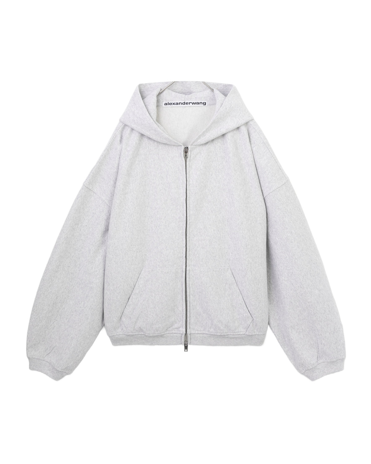 Crystal embellished zip-up hoodie