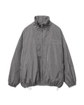 Gathered neck oversized track jacket
