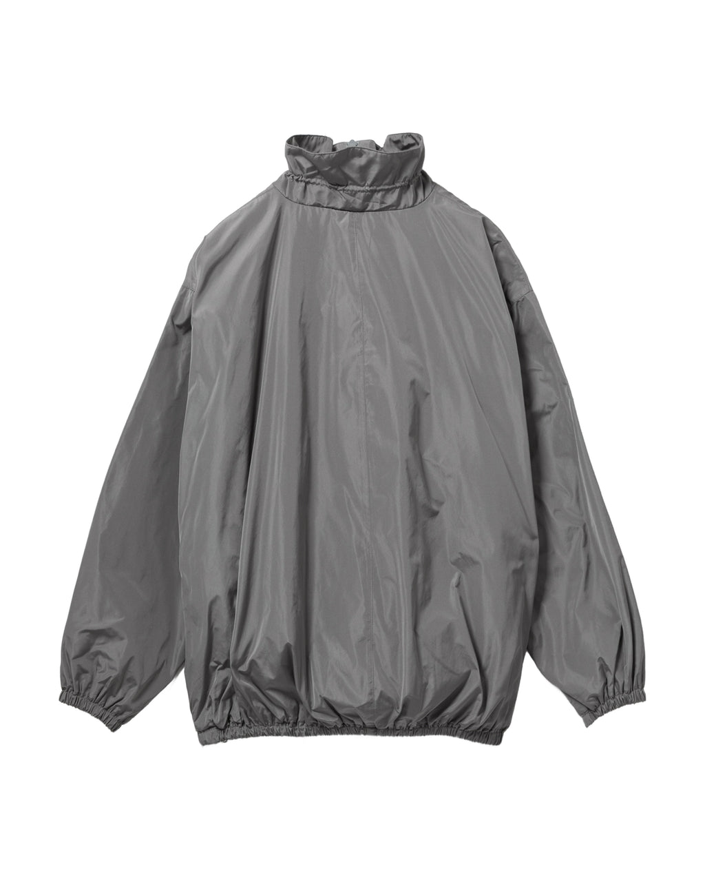 Gathered neck oversized track jacket