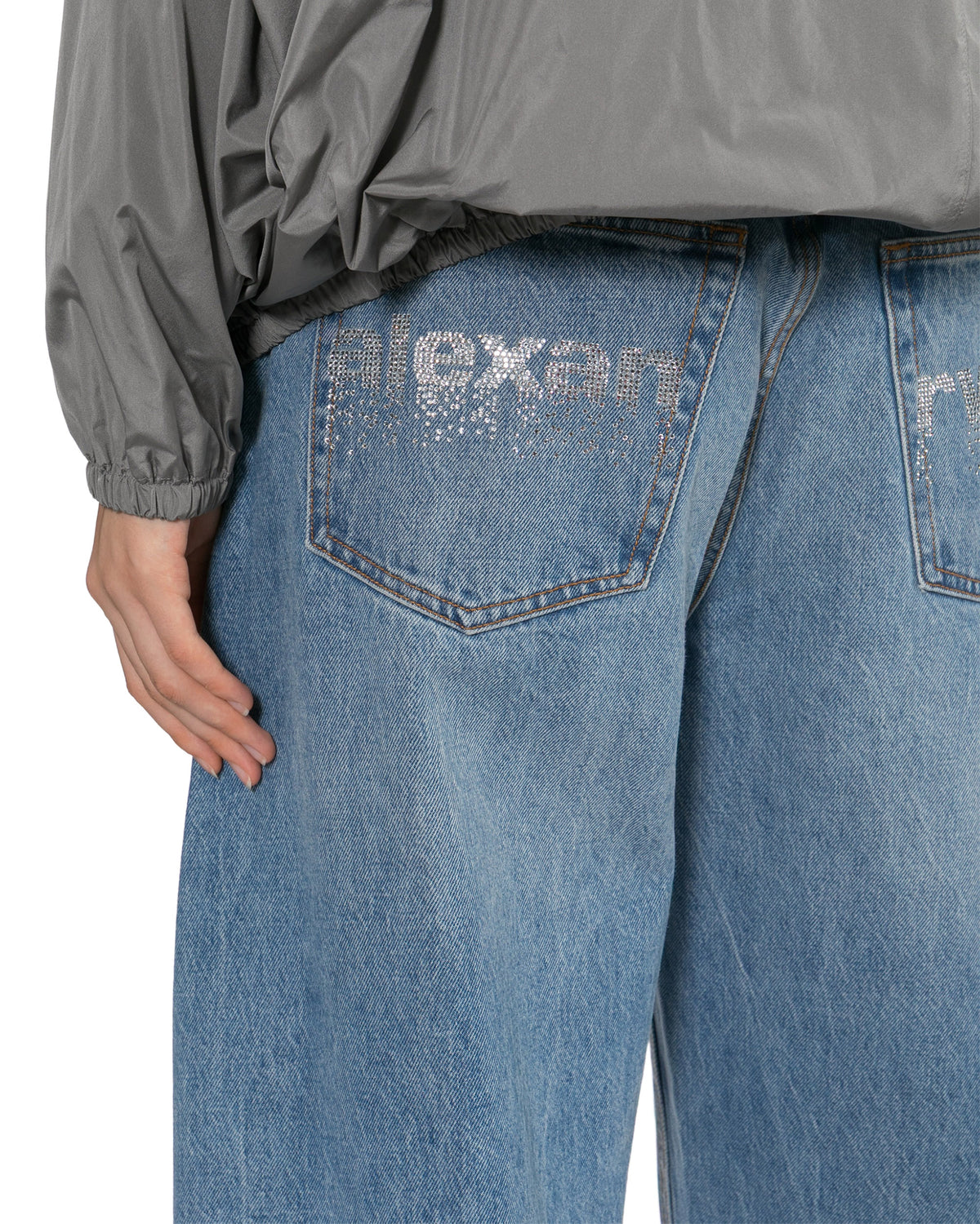 Crystal blow up jeans
