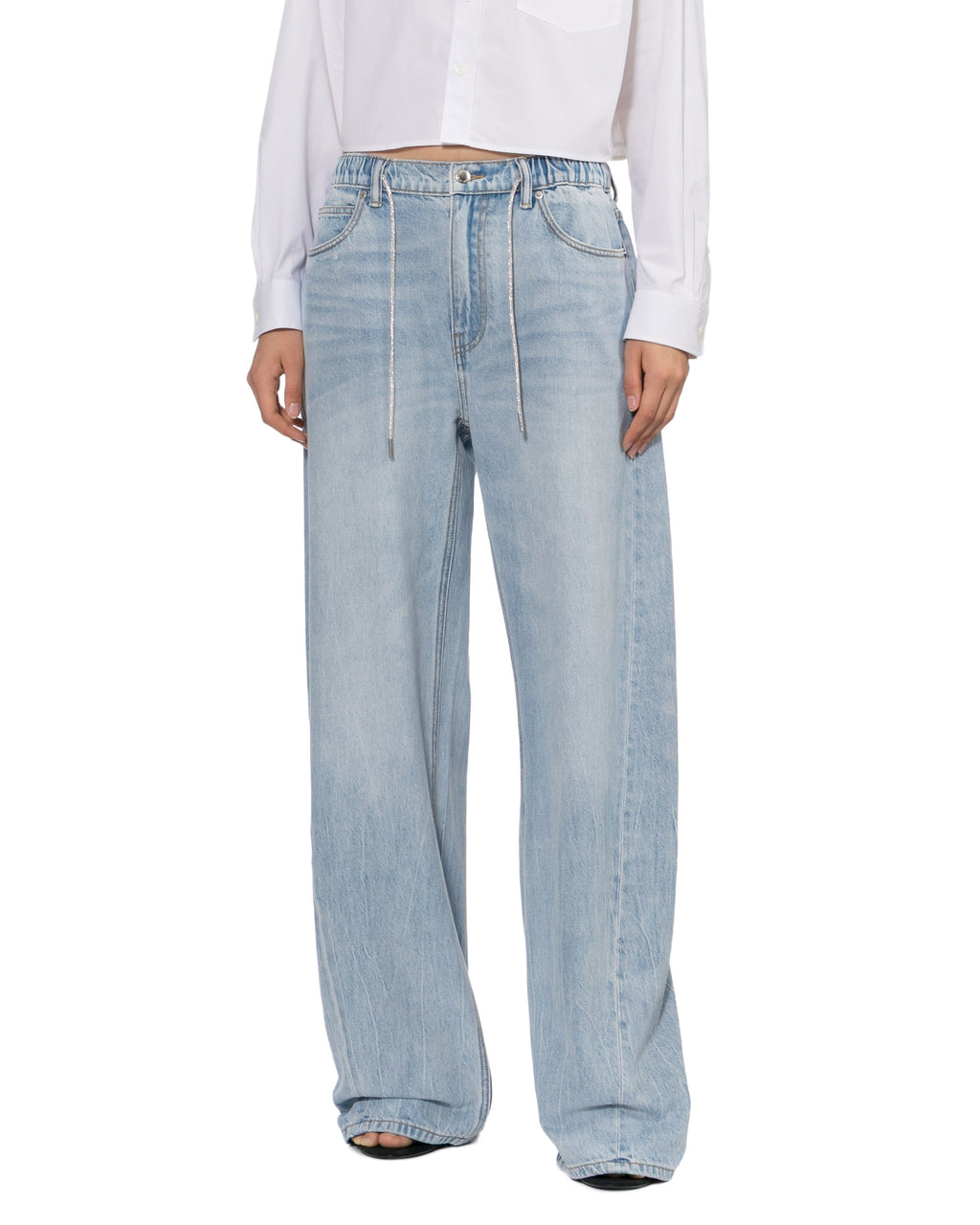Drawstring jeans