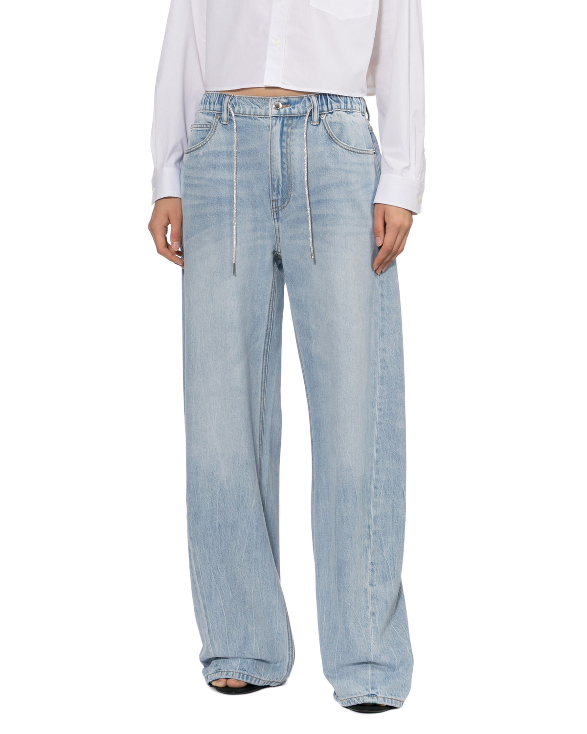 Drawstring jeans