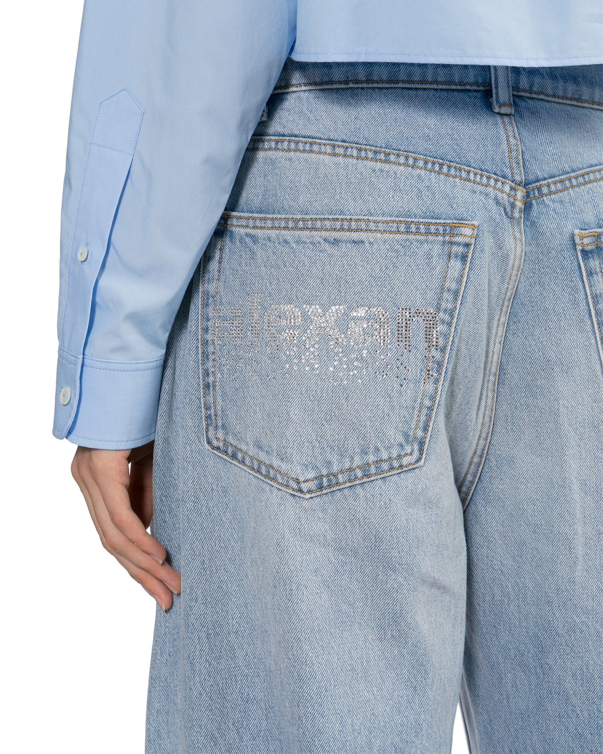 Crystal blow up jean