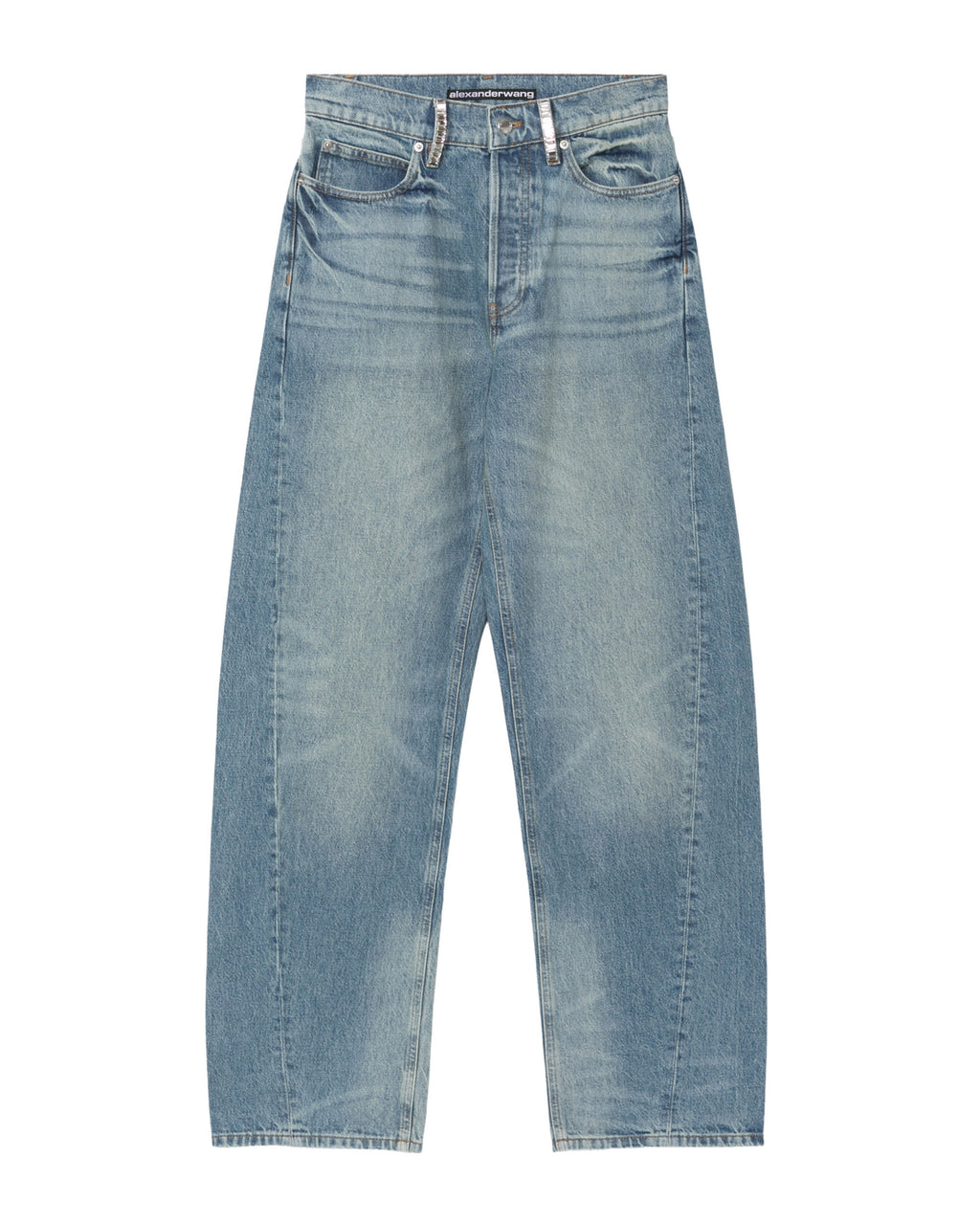 High rise wide-leg jeans