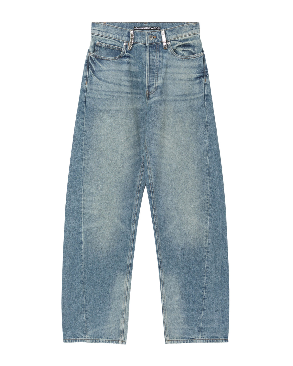 High rise wide-leg jeans