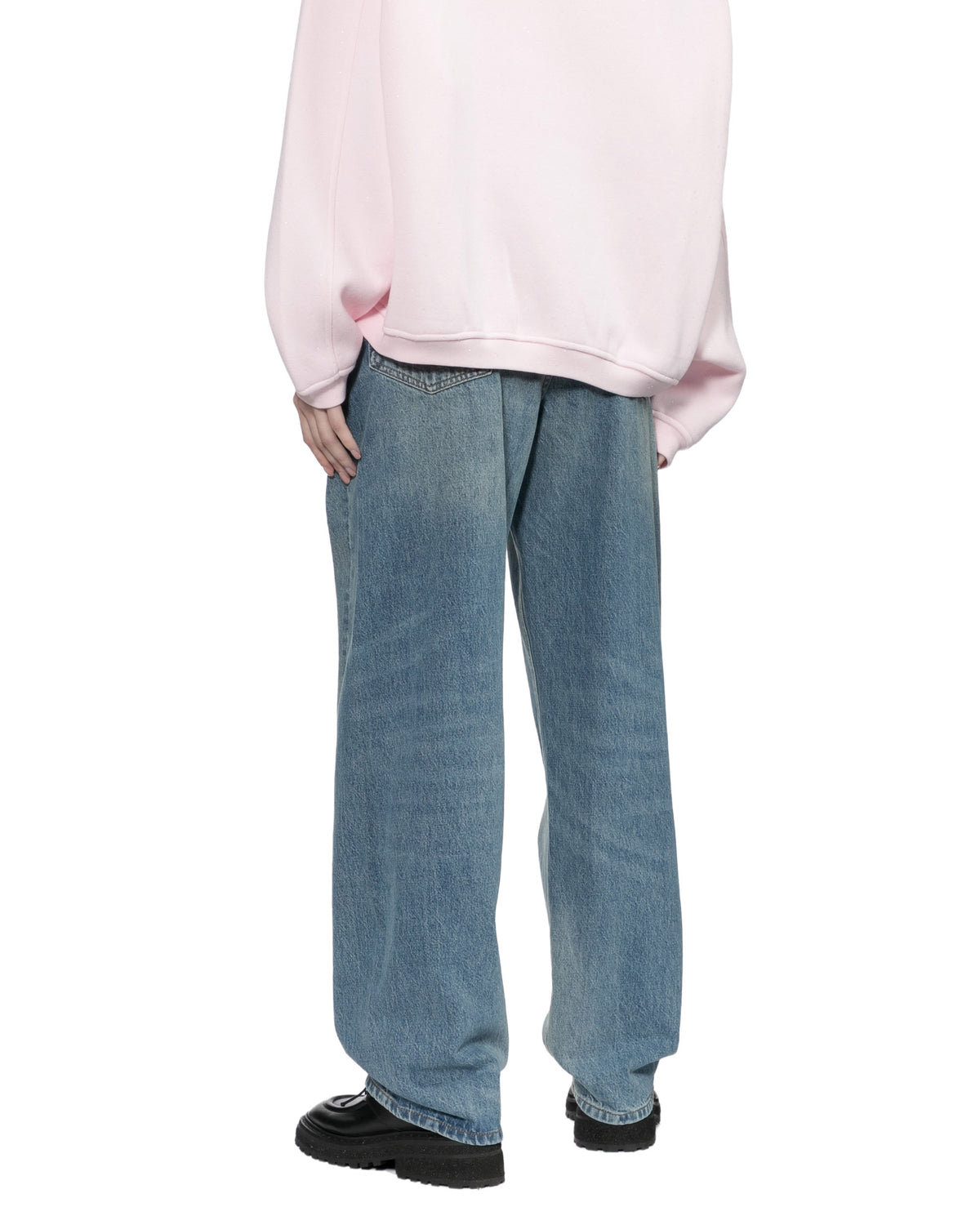 High rise wide-leg jeans