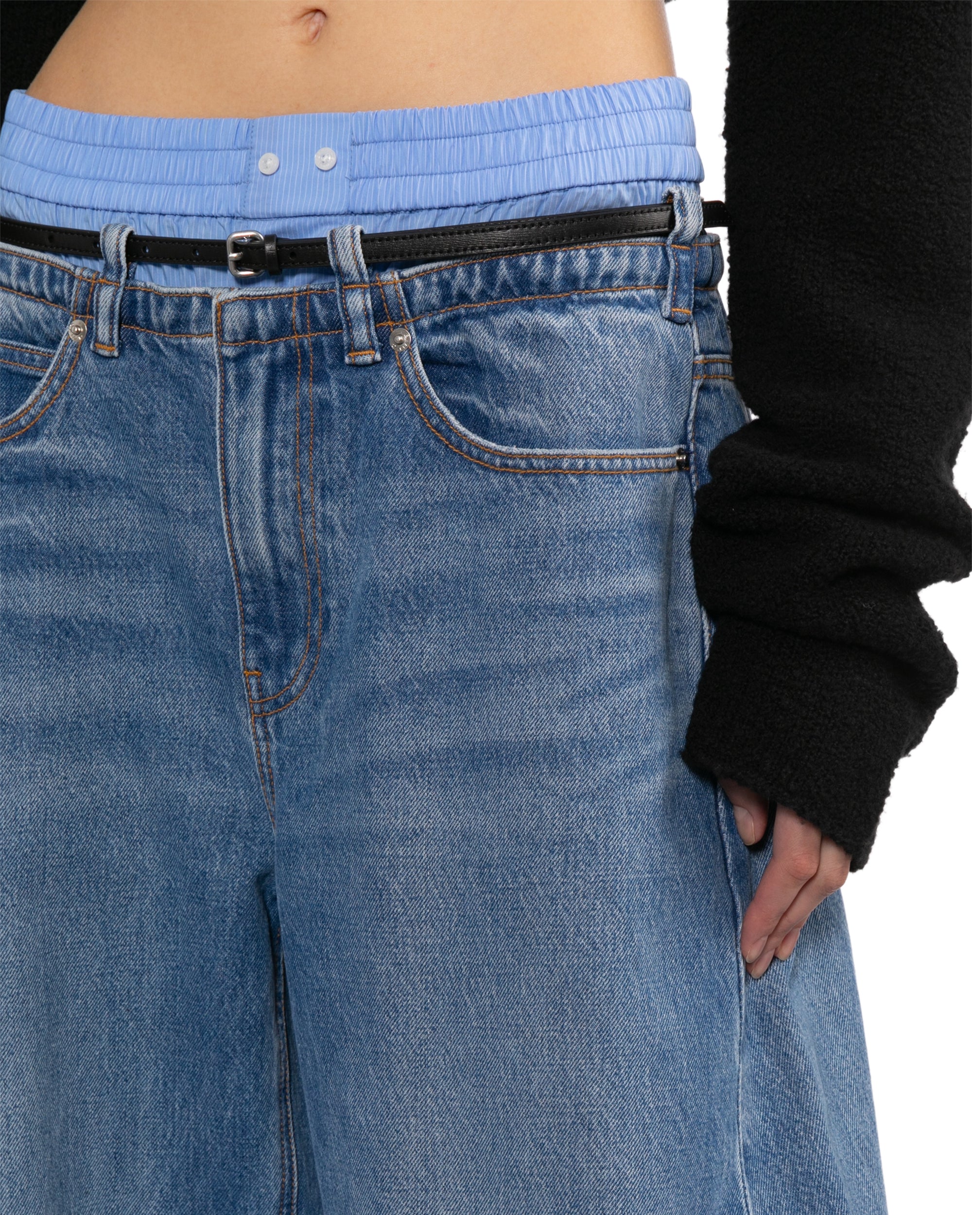 Pre styled blow up jeans