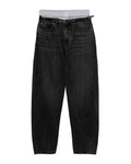 Double waistband jeans