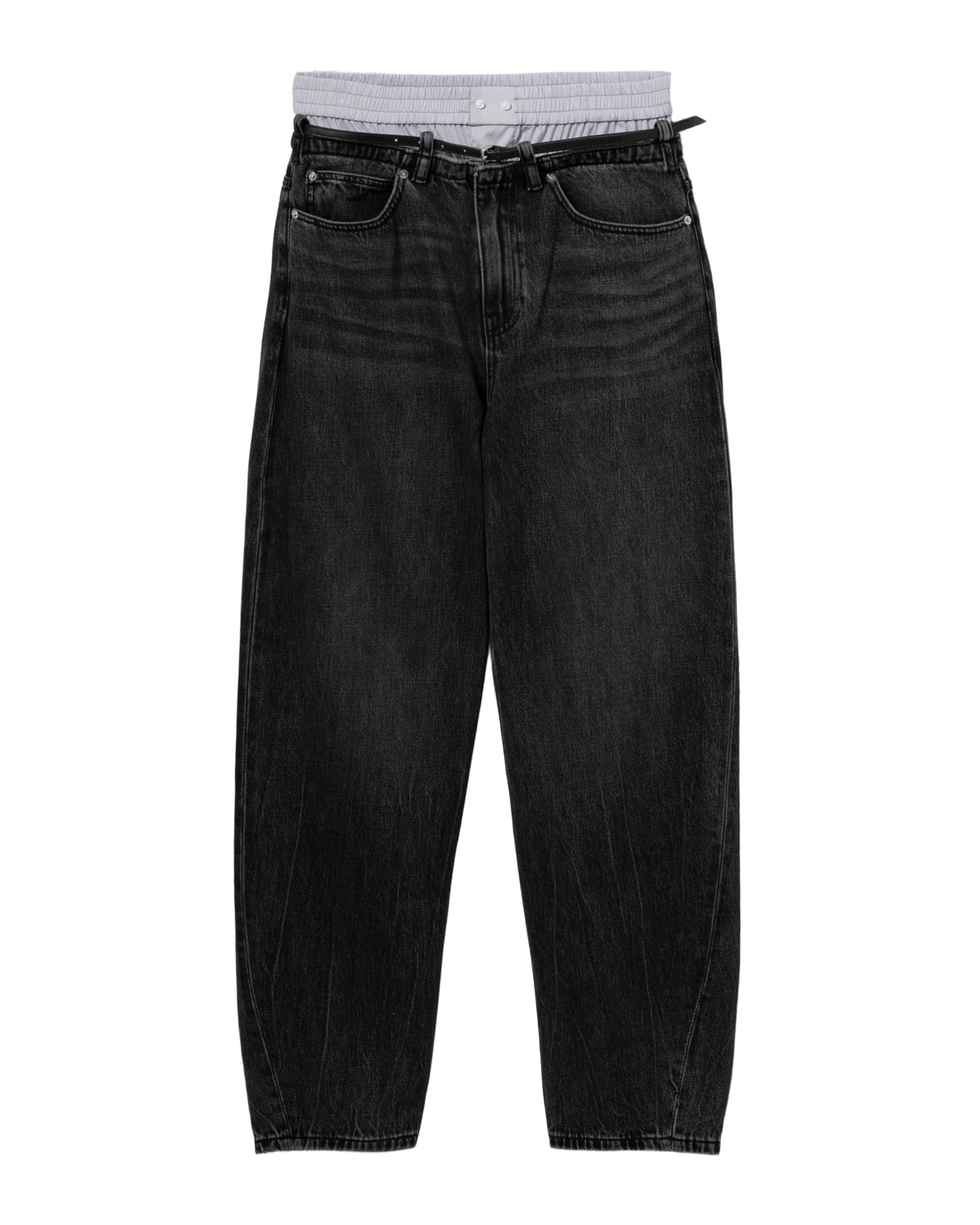 Double waistband jeans