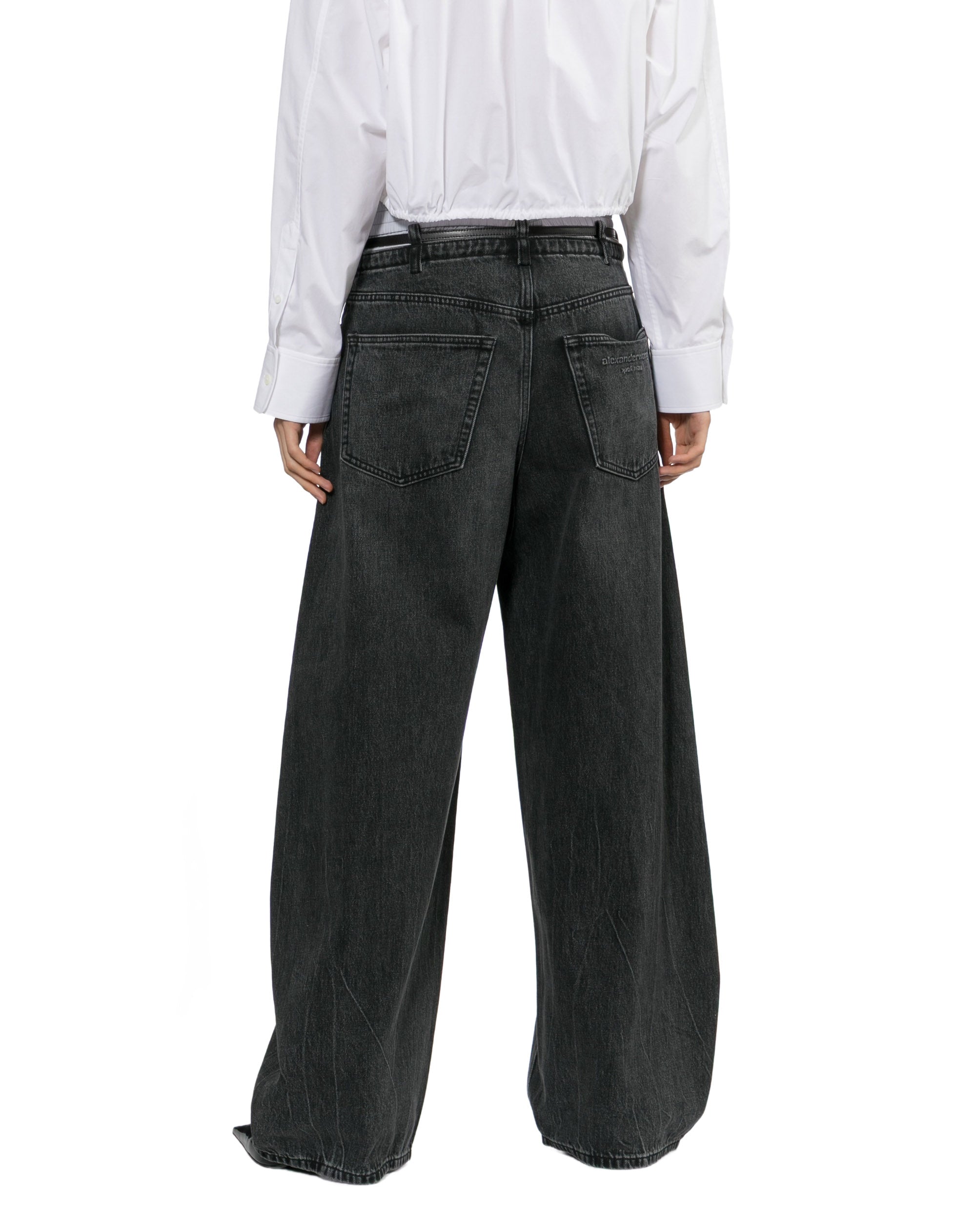Double waistband jeans