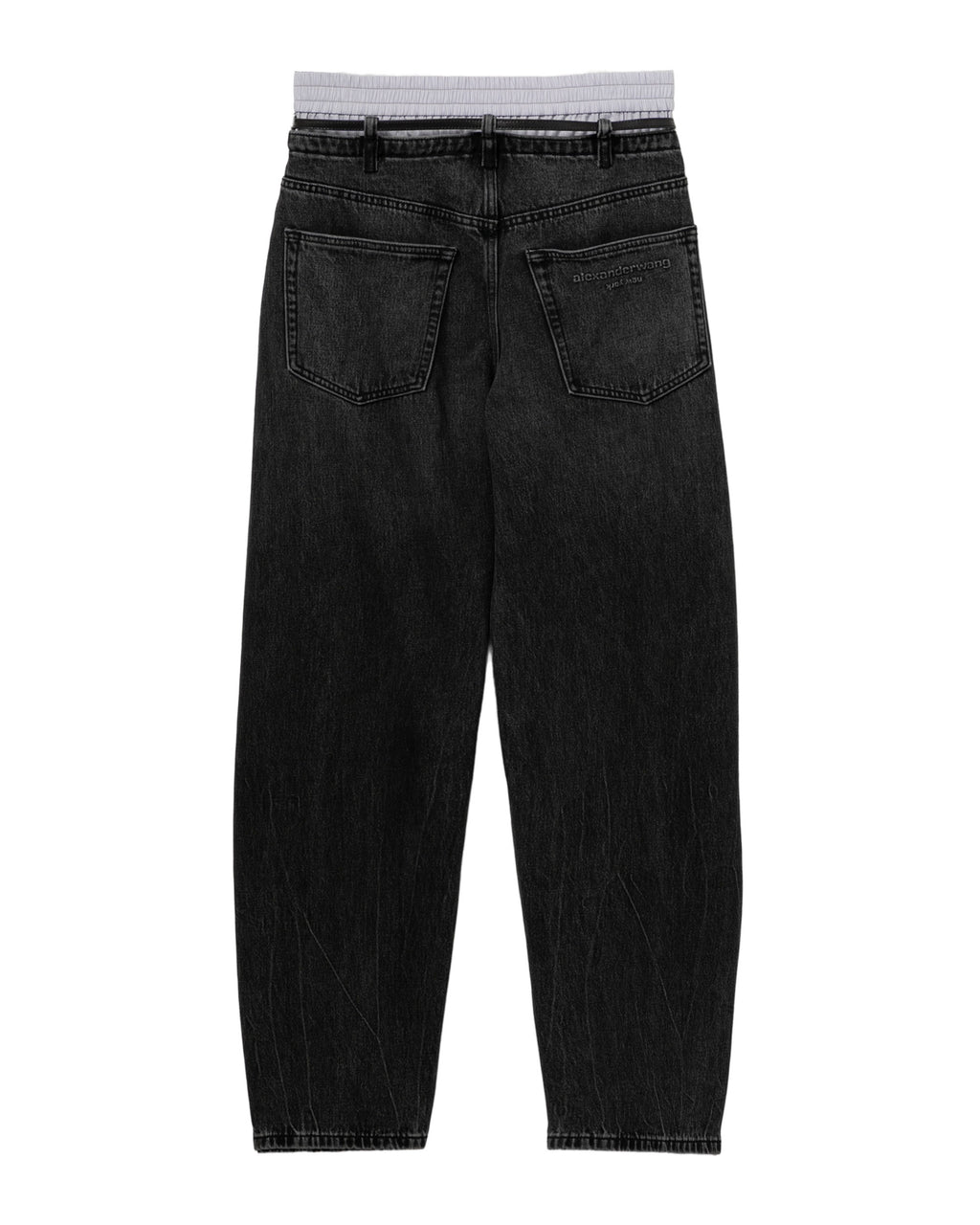 Double waistband jeans