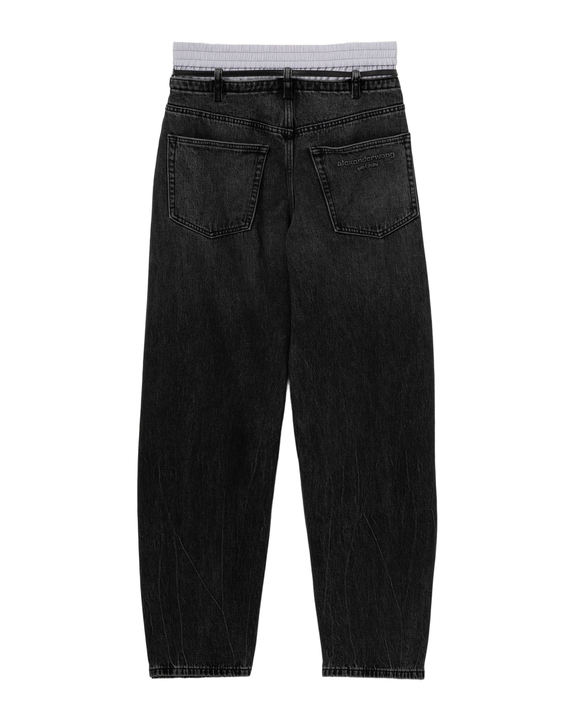 Double waistband jeans