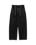 Drawstring washed jeans