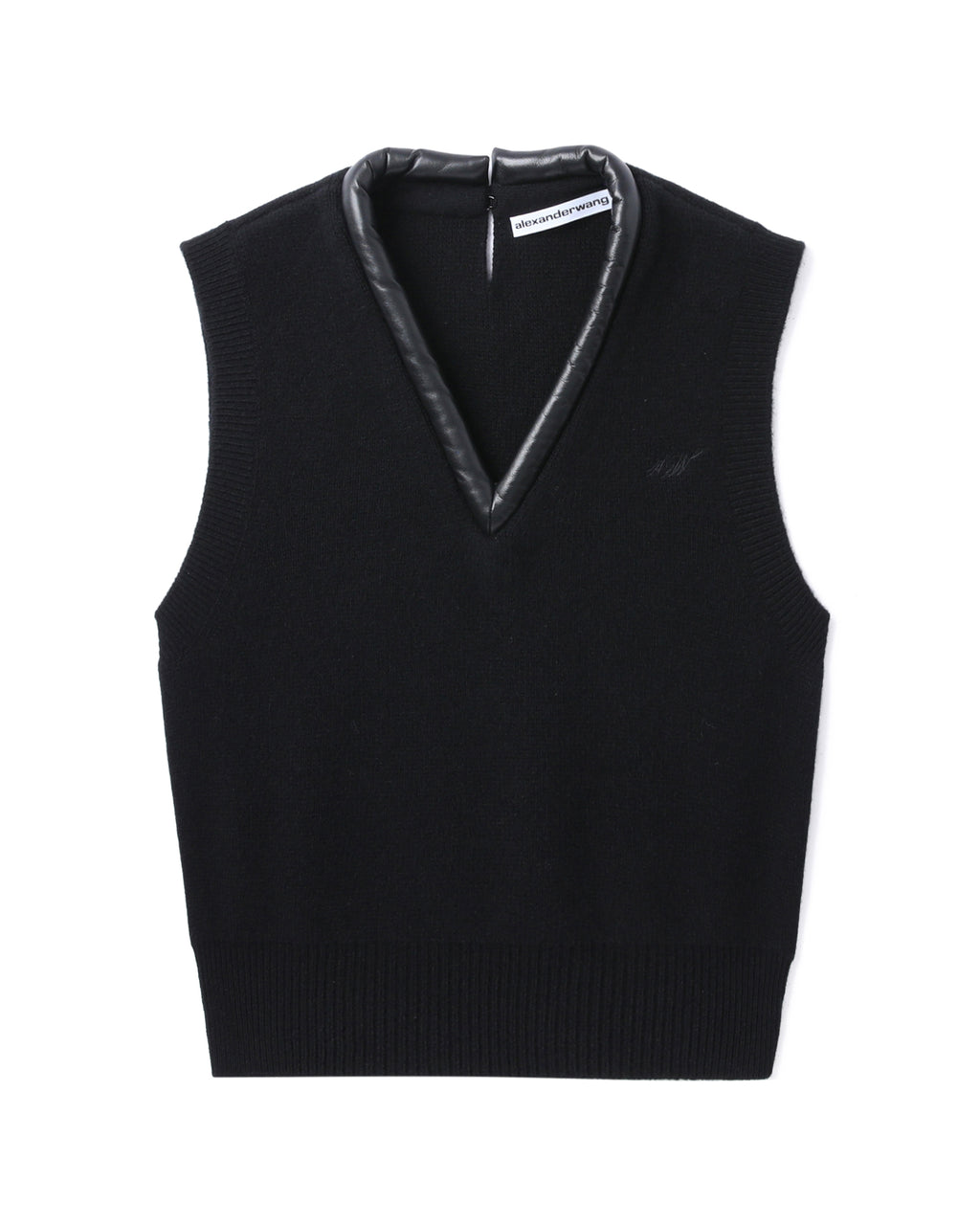 V-neck knit vest