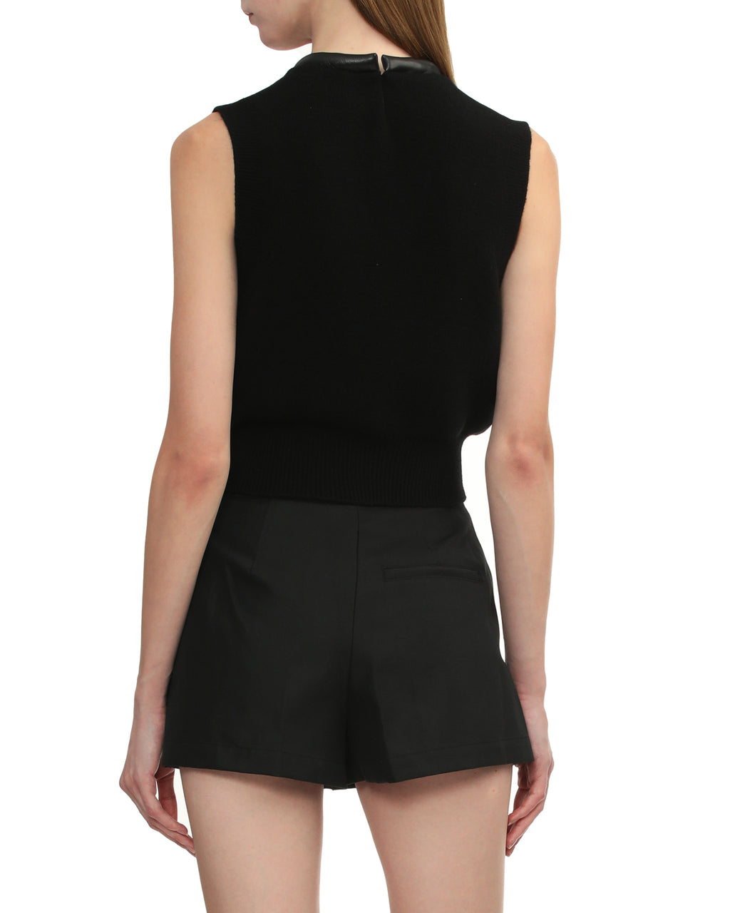 V-neck knit vest