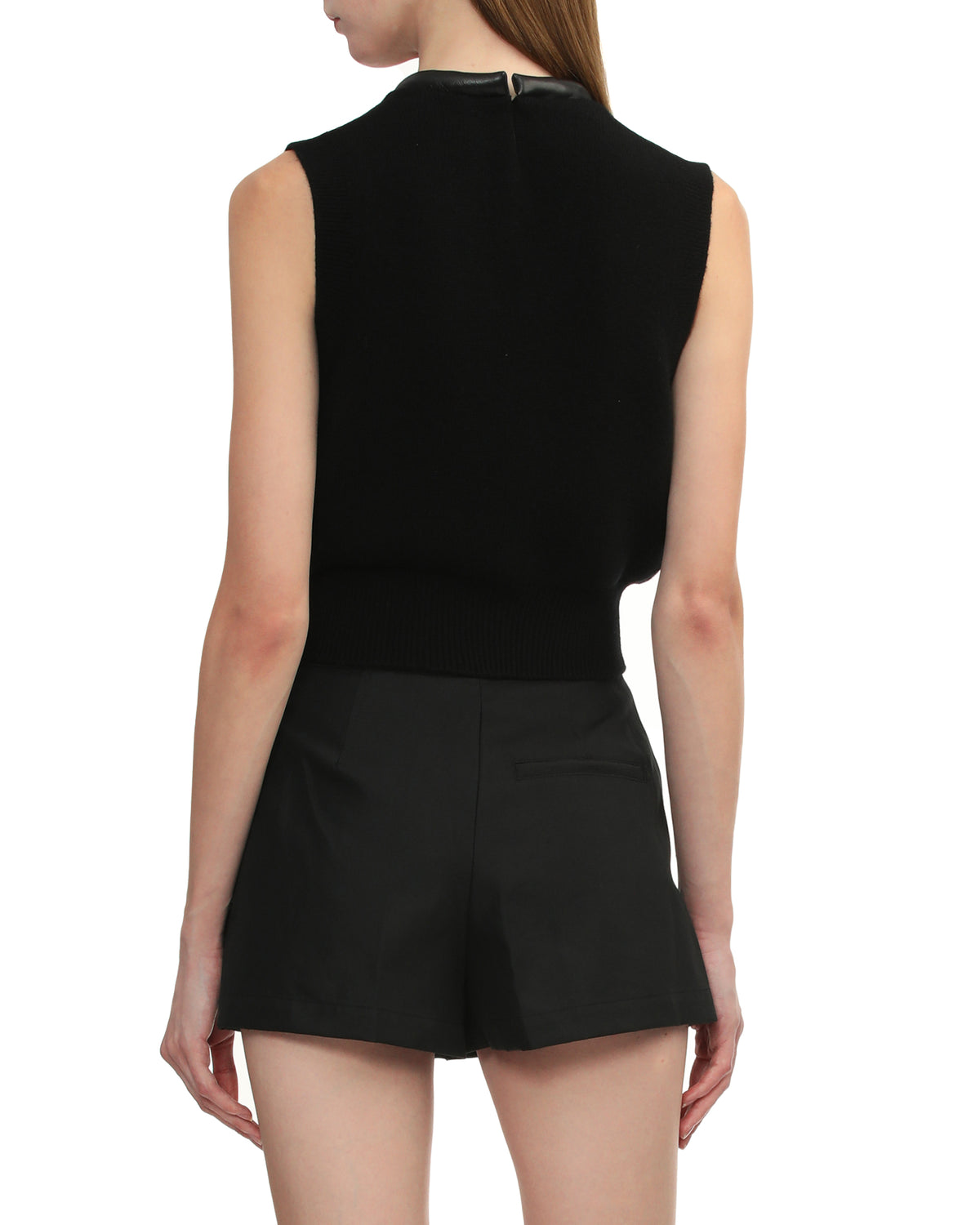 V-neck knit vest