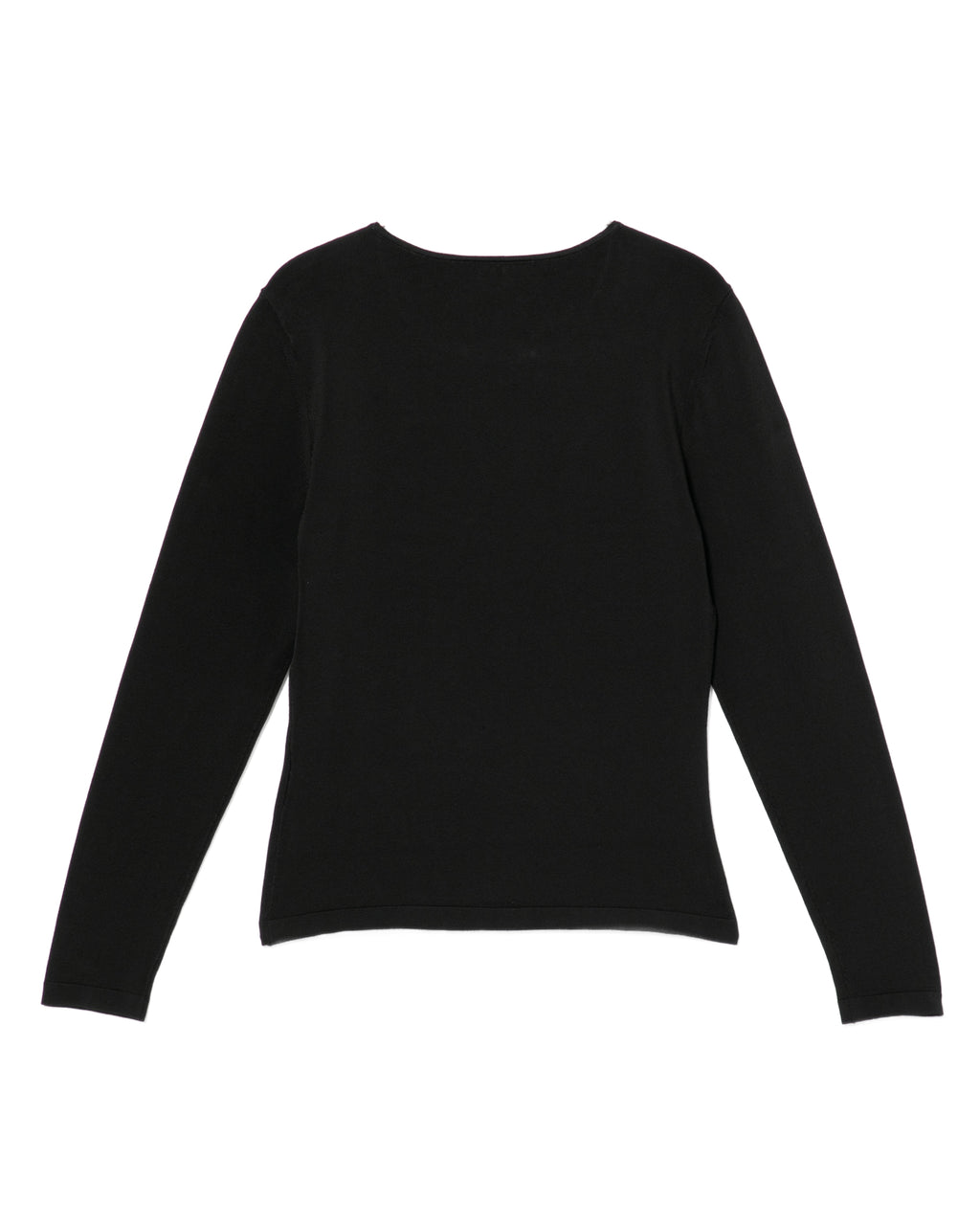 Metal logo knit top
