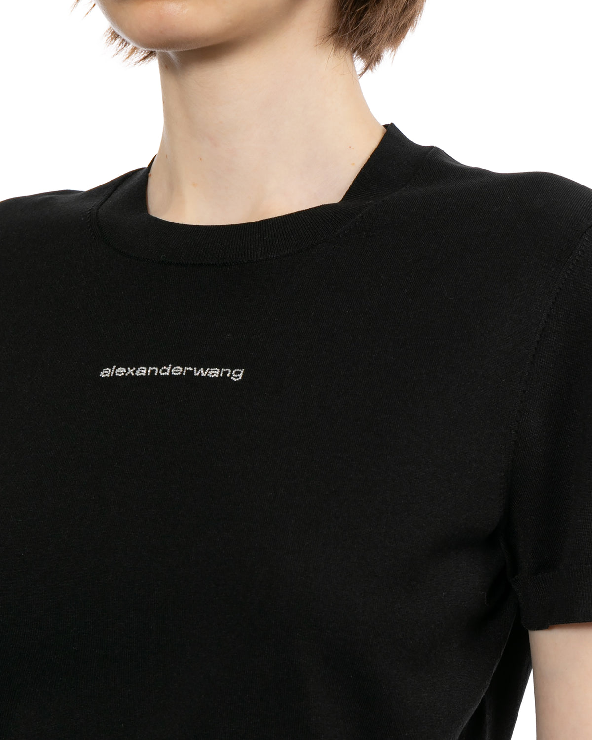 Logo knit top