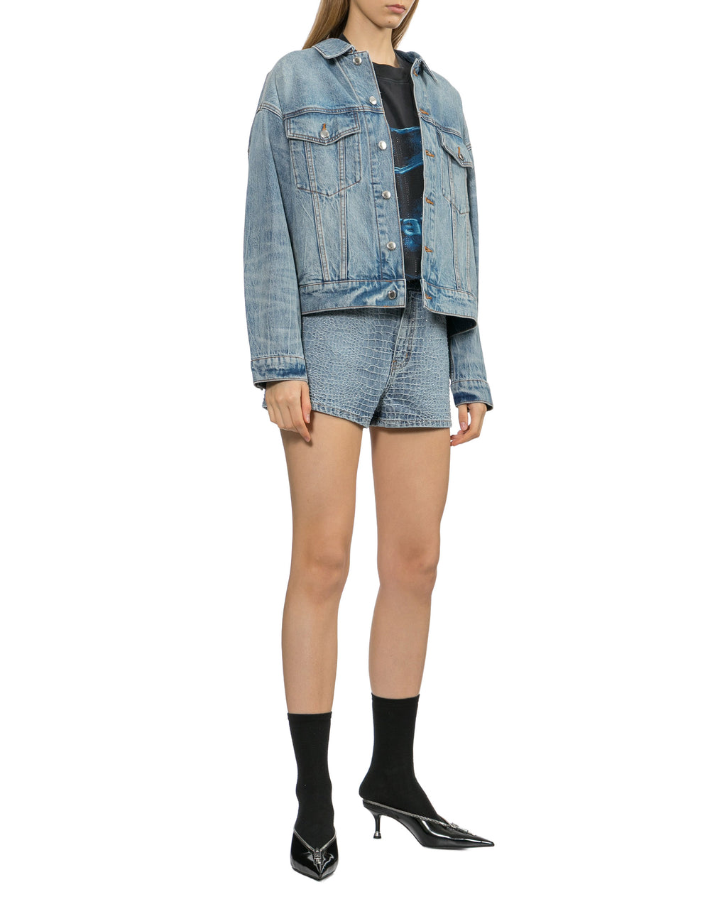 Akila pointed-toe zip mules